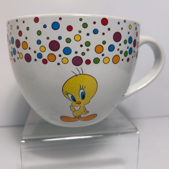Set of 2 Oversized Tweety Bird Ceramic Mugs - Picture 2 of 5